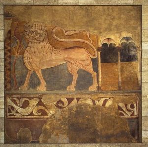 Frieze with lion