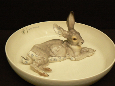 Animal bowl with hare