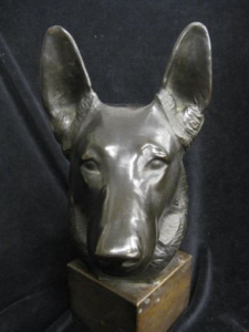 bust of a German shepard