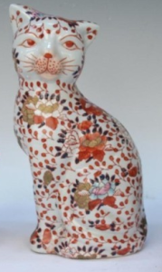 Japanese Imari porcelain cat