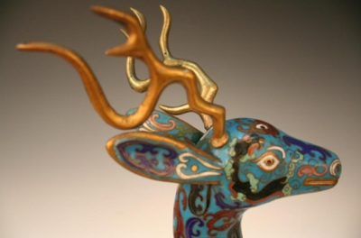 head of deer censer