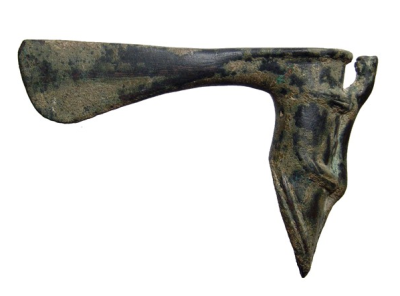 bronze axe head, see below