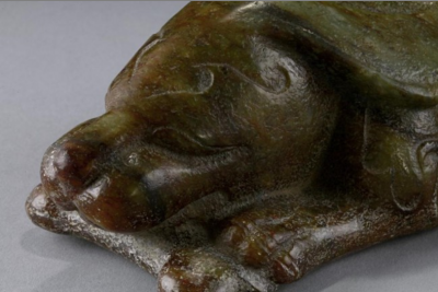 head of jade Chinese foo lion